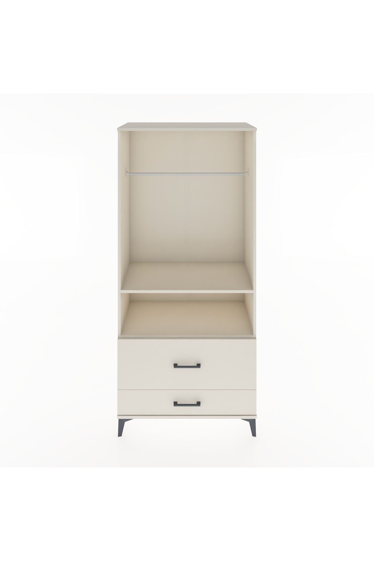 Hyperion Dolap 2 Raflı 2 Çekmeceli Tek Askılı 88x44x195 - S60M049V1B