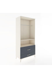 Hyperion Dolap 2 Raflı 2 Çekmeceli Tek Askılı 88x44x195 - S60M049V2B