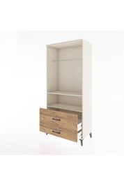 Hyperion Dolap 2 Raflı 2 Çekmeceli Tek Askılı 88x44x195 - S60M049V3B