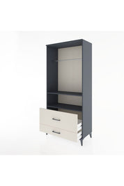 Hyperion Dolap 2 Raflı 2 Çekmeceli Tek Askılı 88x44x195 - S60M049V4B