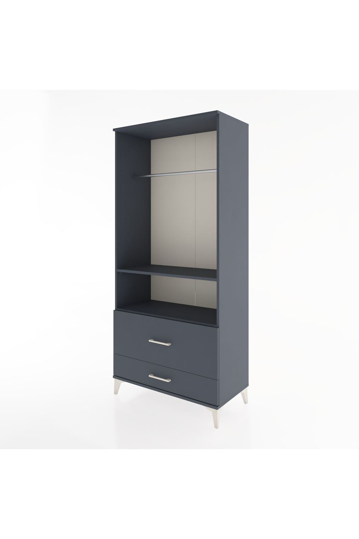 Hyperion Dolap 2 Raflı 2 Çekmeceli Tek Askılı 88x44x195 - S60M049V5B