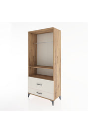 Hyperion Dolap 2 Raflı 2 Çekmeceli Tek Askılı 88x44x195 - S60M049V7B