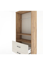 Hyperion Dolap 2 Raflı 2 Çekmeceli Tek Askılı 88x44x195 - S60M049V7B