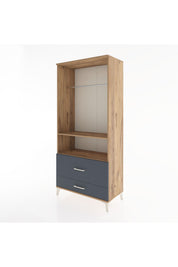 Hyperion Dolap 2 Raflı 2 Çekmeceli Tek Askılı 88x44x195 - S60M049V8B