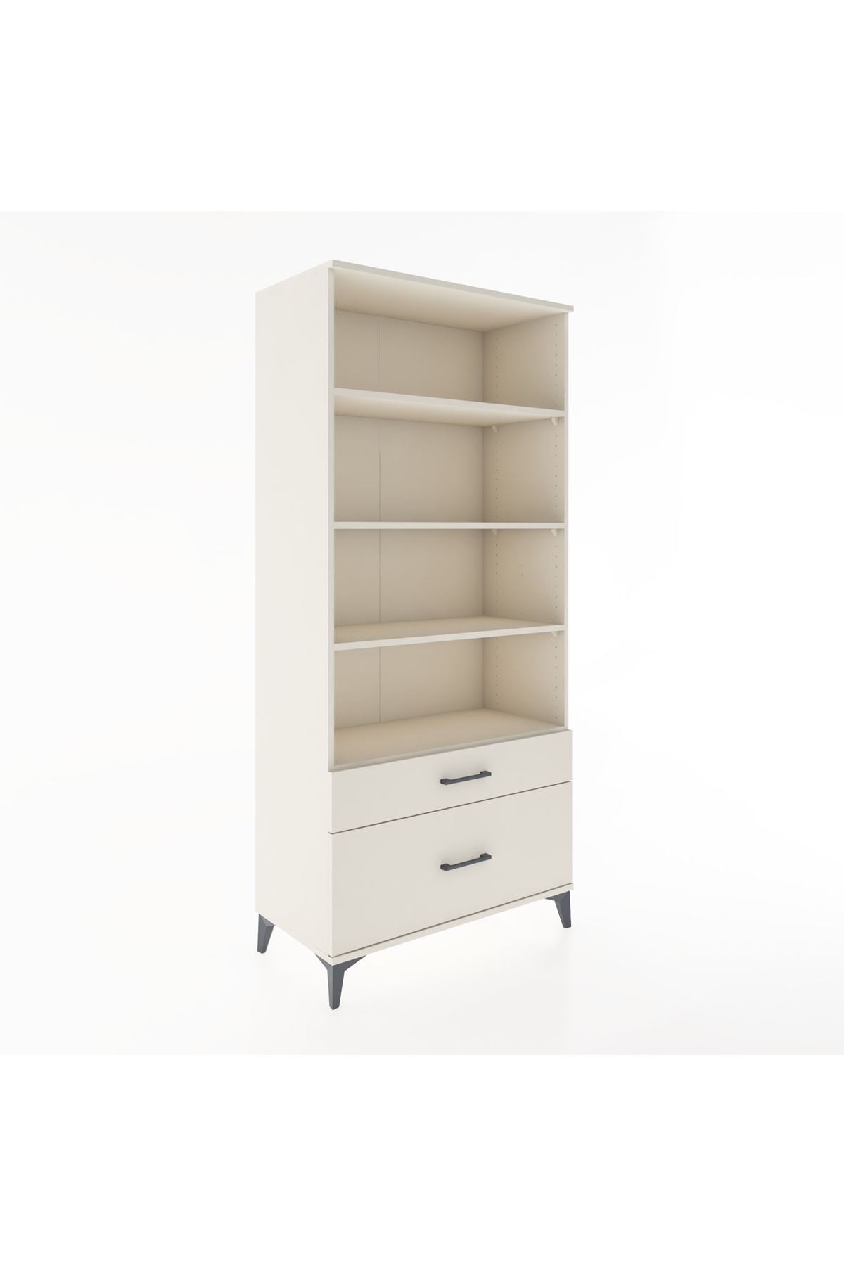 Hyperion Dolap 4 Raflı 2 Çekmeceli 88x44x195 - S60M050V1B