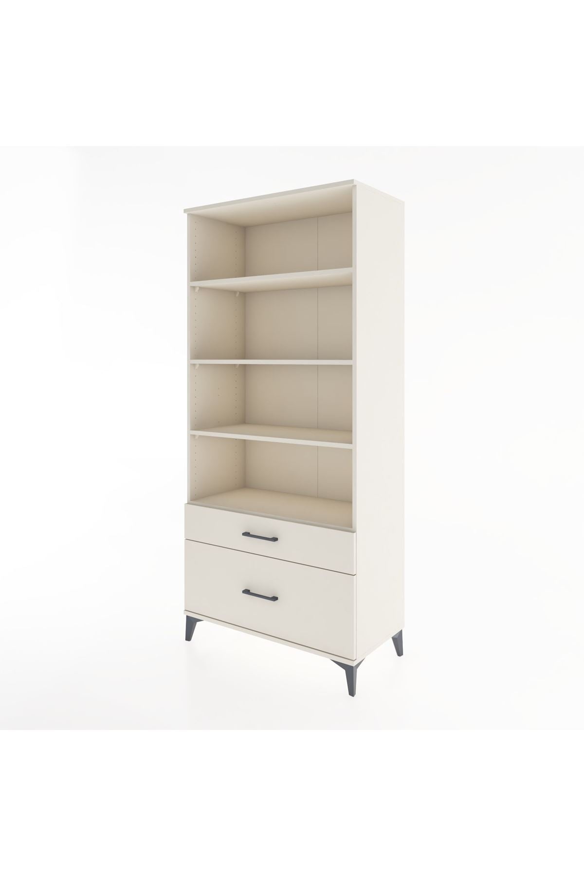 Hyperion Dolap 4 Raflı 2 Çekmeceli 88x44x195 - S60M050V1B