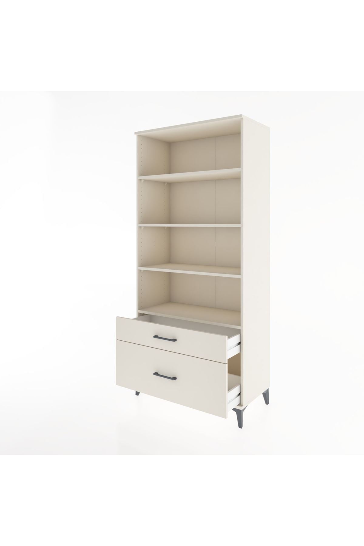 Hyperion Dolap 4 Raflı 2 Çekmeceli 88x44x195 - S60M050V1B