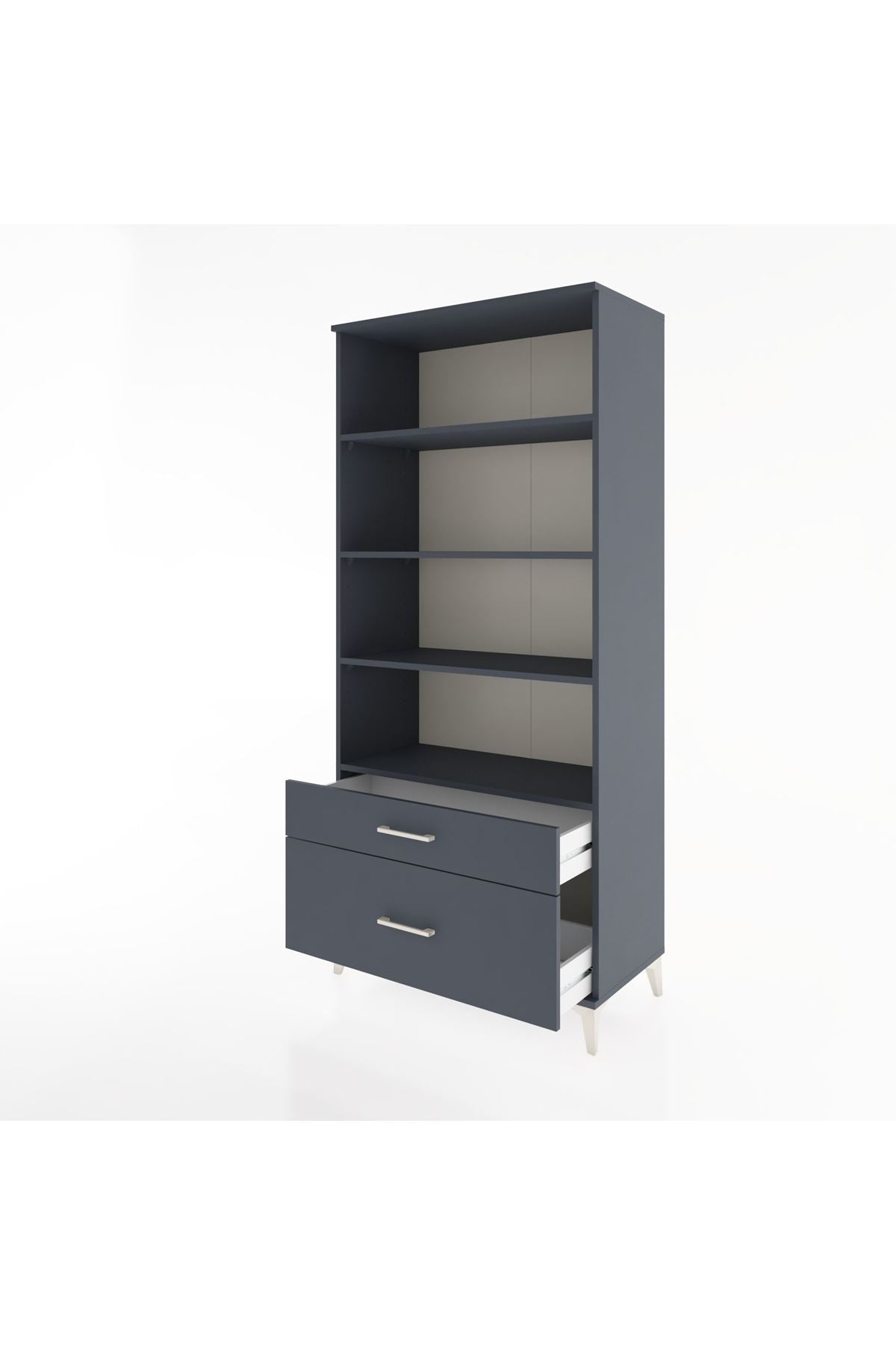 Hyperion Dolap 4 Raflı 2 Çekmeceli 88x44x195 - S60M050V5B