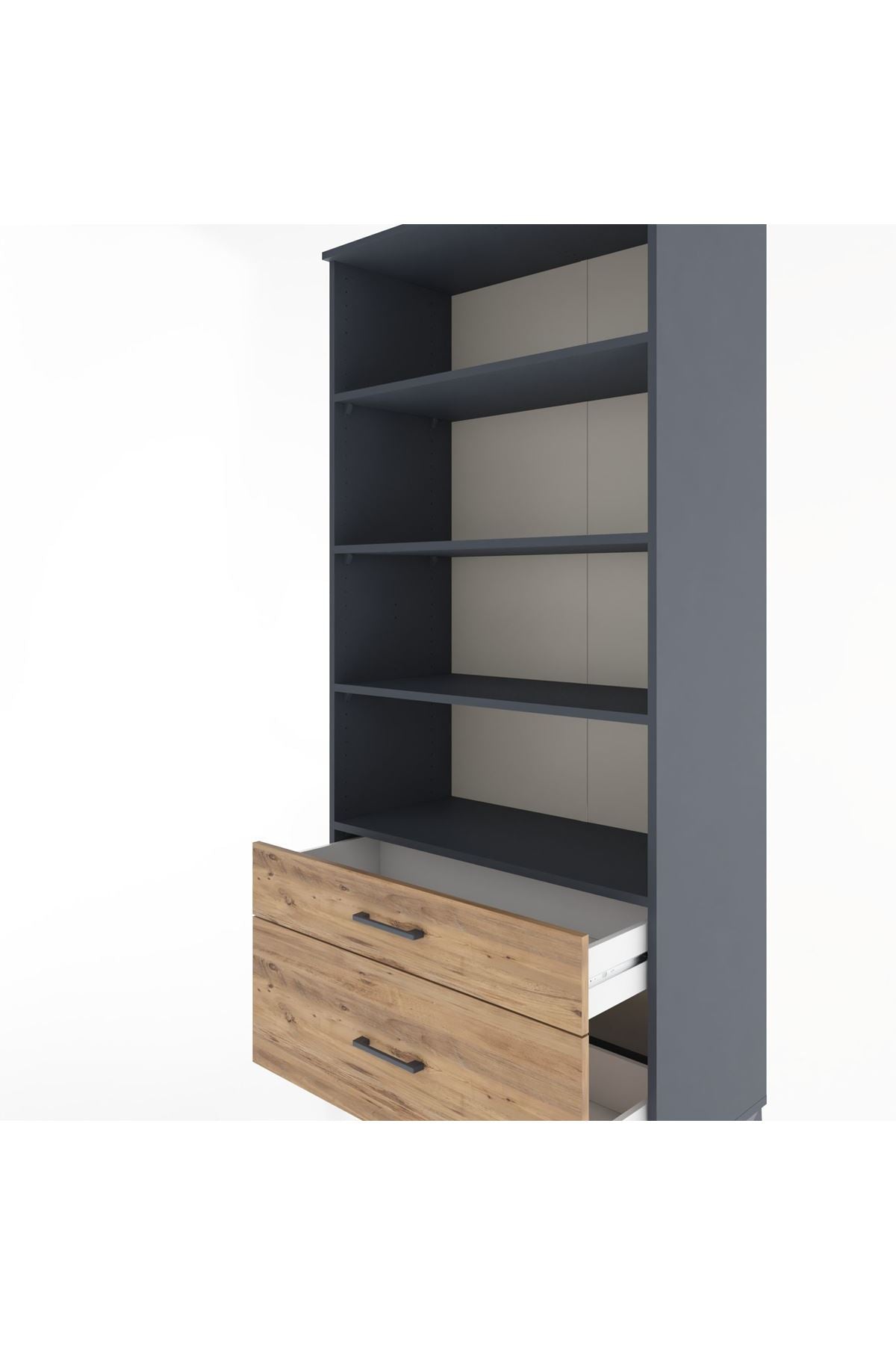 Hyperion Dolap 4 Raflı 2 Çekmeceli 88x44x195 - S60M050V6B