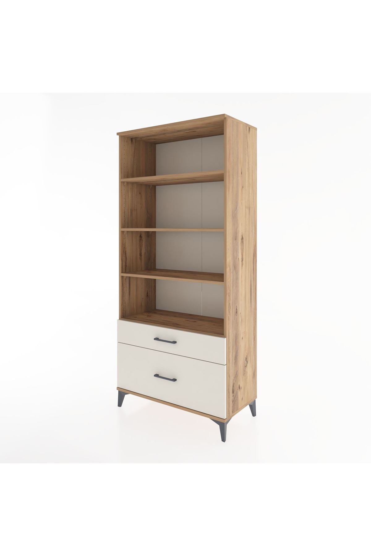 Hyperion Dolap 4 Raflı 2 Çekmeceli 88x44x195 - S60M050V7B