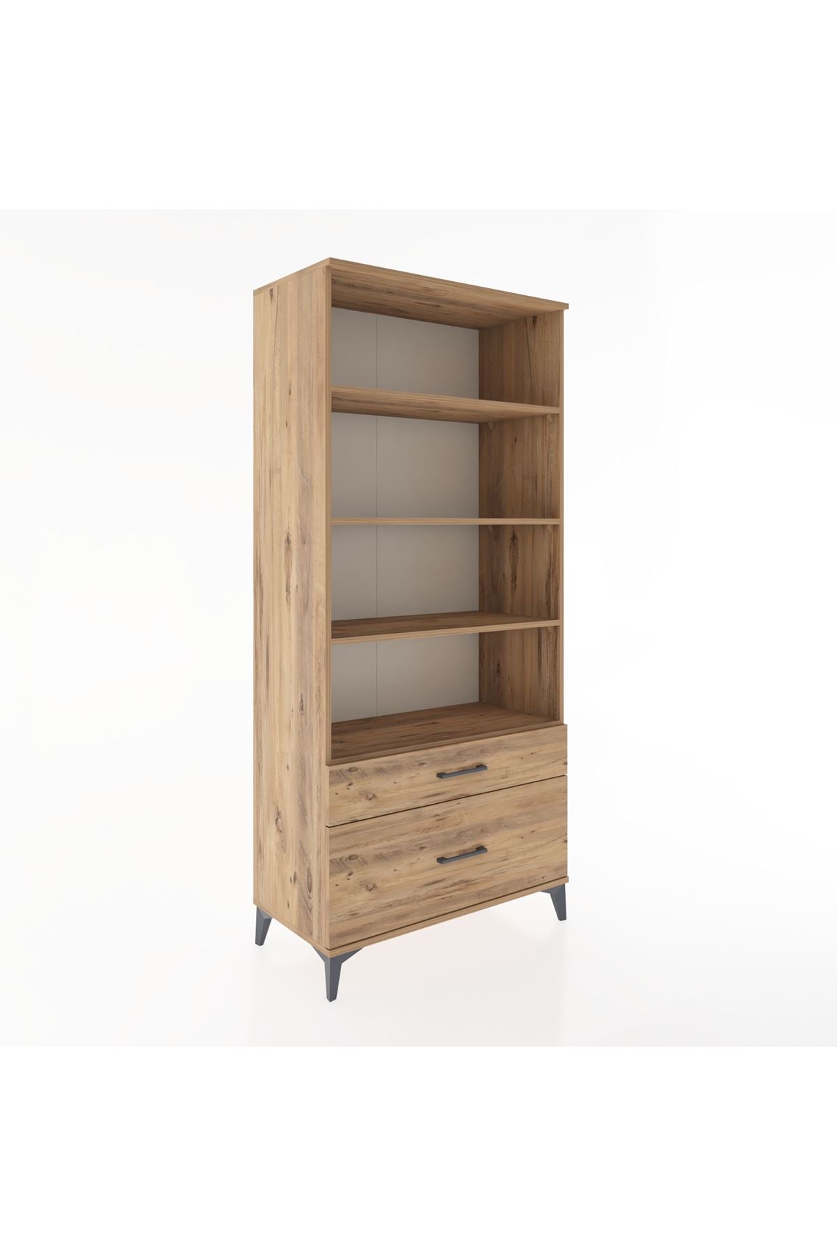 Hyperion Dolap 4 Raflı 2 Çekmeceli 88x44x195 - S60M050V9B