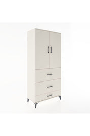 Hyperion Dolap 3 Raflı 3 Çekmeceli 2 Kapaklı 88x44x195 - S60M051V1B