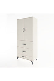 Hyperion Dolap 3 Raflı 3 Çekmeceli 2 Kapaklı 88x44x195 - S60M051V1B