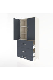 Hyperion Dolap 3 Raflı 3 Çekmeceli 2 Kapaklı 88x44x195 - S60M051V2B