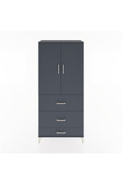 Hyperion Dolap 3 Raflı 3 Çekmeceli 2 Kapaklı 88x44x195 - S60M051V5B