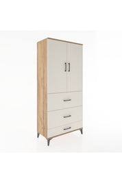 Hyperion Dolap 3 Raflı 3 Çekmeceli 2 Kapaklı 88x44x195 - S60M051V7B