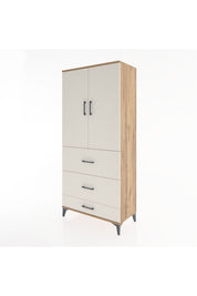 Hyperion Dolap 3 Raflı 3 Çekmeceli 2 Kapaklı 88x44x195 - S60M051V7B