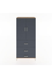 Hyperion Dolap 3 Raflı 3 Çekmeceli 2 Kapaklı 88x44x195 - S60M051V8B