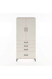 Hyperion Dolap Tek Raflı 4 Çekmeceli Tek Askılı 88x44x195 - S60M053V1B