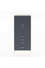 Hyperion Dolap Tek Raflı 4 Çekmeceli Tek Askılı 88x44x195 - S60M053V2B