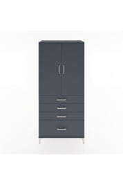 Hyperion Dolap Tek Raflı 4 Çekmeceli Tek Askılı 88x44x195 - S60M053V5B