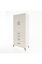 Hyperion Dolap 3 Raflı 4 Çekmeceli 2 Kapaklı 88x44x195 - S60M054V1B
