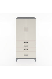 Hyperion Dolap 3 Raflı 4 Çekmeceli 2 Kapaklı 88x44x195 - S60M054V4B