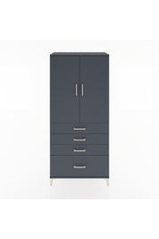 Hyperion Dolap 3 Raflı 4 Çekmeceli 2 Kapaklı 88x44x195 - S60M054V5B