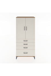 Hyperion Dolap 3 Raflı 4 Çekmeceli 2 Kapaklı 88x44x195 - S60M054V7B