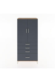 Hyperion Dolap 3 Raflı 4 Çekmeceli 2 Kapaklı 88x44x195 - S60M054V8B