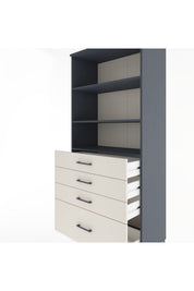 Hyperion Dolap 3 Raflı 4 Çekmeceli 88x44x195 - S60M055V4B