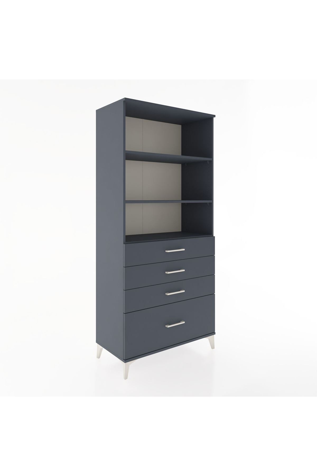 Hyperion Dolap 3 Raflı 4 Çekmeceli 88x44x195 - S60M055V5B