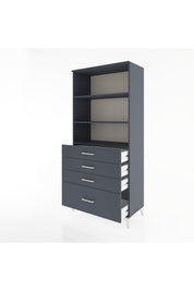 Hyperion Dolap 3 Raflı 4 Çekmeceli 88x44x195 - S60M055V5B