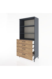 Hyperion Dolap 3 Raflı 4 Çekmeceli 88x44x195 - S60M055V6B