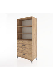 Hyperion Dolap 3 Raflı 4 Çekmeceli 88x44x195 - S60M055V9B