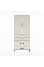 Hyperion Dolap Tek Raflı 4 Çekmeceli Tek Askılı 88x44x195 - S60M056V1B