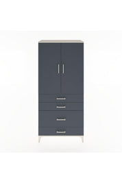 Hyperion Dolap Tek Raflı 4 Çekmeceli Tek Askılı 88x44x195 - S60M056V2B