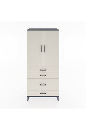 Hyperion Dolap Tek Raflı 4 Çekmeceli Tek Askılı 88x44x195 - S60M056V4B