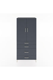 Hyperion Dolap Tek Raflı 4 Çekmeceli Tek Askılı 88x44x195 - S60M056V5B