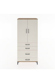 Hyperion Dolap Tek Raflı 4 Çekmeceli Tek Askılı 88x44x195 - S60M056V7B