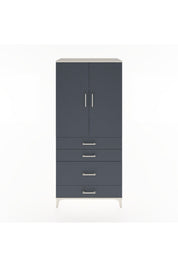 Hyperion Dolap 3 Raflı 4 Çekmeceli 2 Kapaklı 88x44x195 - S60M057V2B