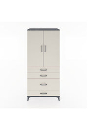 Hyperion Dolap 3 Raflı 4 Çekmeceli 2 Kapaklı 88x44x195 - S60M057V4B