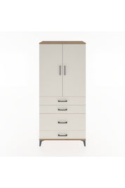 Hyperion Dolap 3 Raflı 4 Çekmeceli 2 Kapaklı 88x44x195 - S60M057V7B