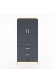 Hyperion Dolap 3 Raflı 4 Çekmeceli 2 Kapaklı 88x44x195 - S60M057V8B