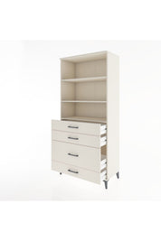 Hyperion Dolap 3 Raflı 4 Çekmeceli 88x44x195 - S60M058V1B