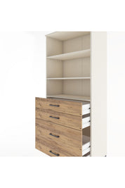 Hyperion Dolap 3 Raflı 4 Çekmeceli 88x44x195 - S60M058V3B