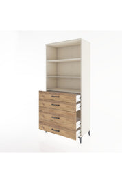 Hyperion Dolap 3 Raflı 4 Çekmeceli 88x44x195 - S60M058V3B