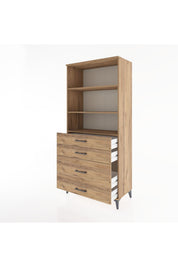 Hyperion Dolap 3 Raflı 4 Çekmeceli 88x44x195 - S60M058V9B
