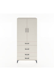 Hyperion Dolap Tek Raflı 4 Çekmeceli Tek Askılı 88x44x195 - S60M059V1B