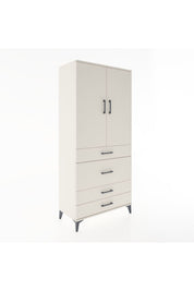 Hyperion Dolap Tek Raflı 4 Çekmeceli Tek Askılı 88x44x195 - S60M059V1B